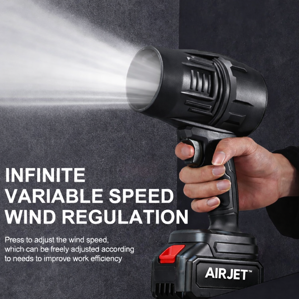 AIRJET™ 200000 RPM Rechargeable Cordless Jet Gun For Cleaning Cars, Homes & Outdoor Space